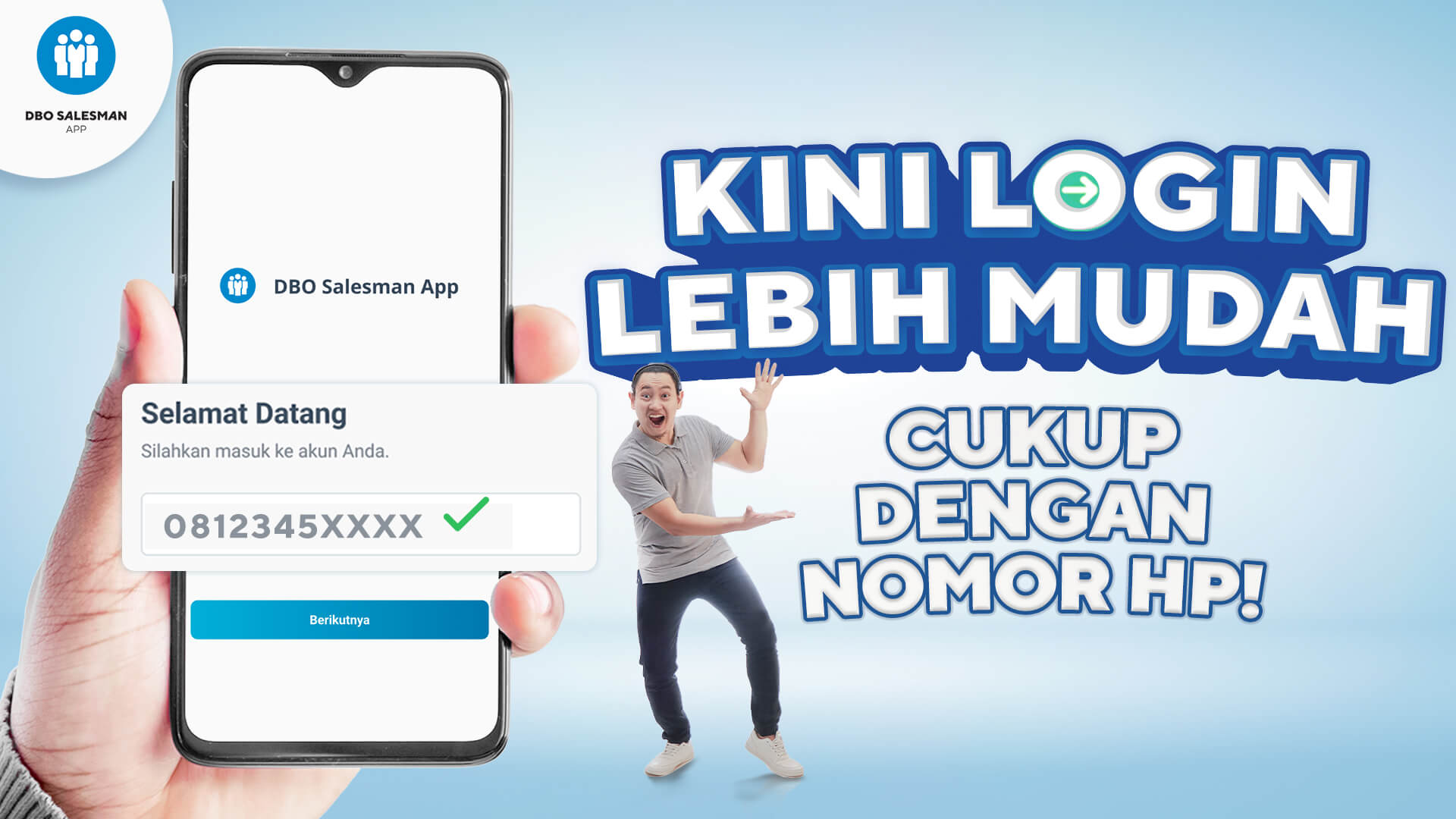 Log in baru di salesman app