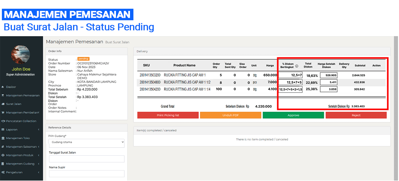 06 LP How to Buat Surat Jalan Status Pending