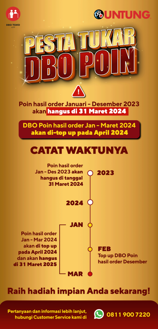 Pesta Tukar DBO Poin Jan 2024 News - DBO Indonesia