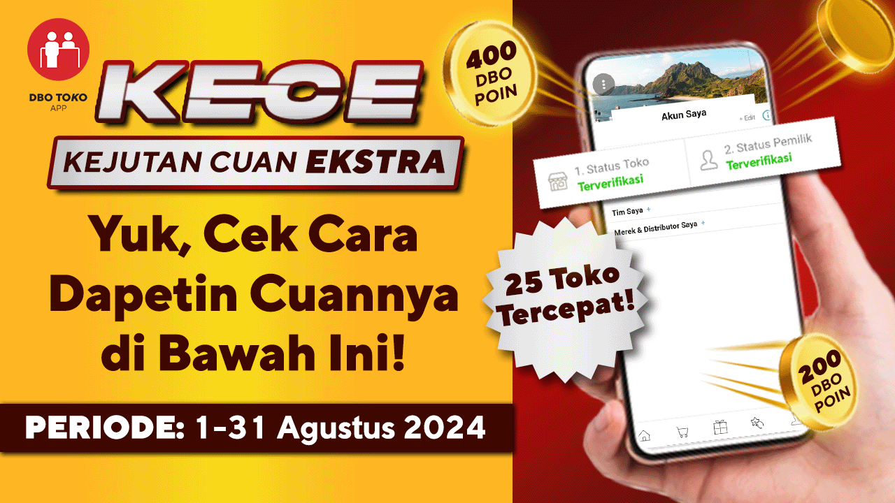 Cover Halaman Toko KECE Bulan Agustus